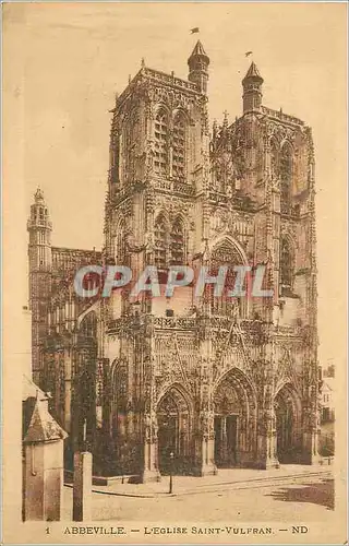 Cartes postales Abbeville L'Eglise Saint Vulfran