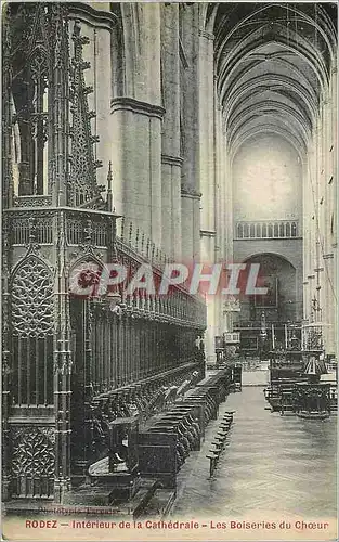 Ansichtskarte AK Rodez Interieur de la Cathedrale Les Boiseries du Choeur