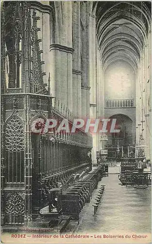 Cartes postales Rodez Interieur de la Cathedrale Les Boiseries du Choeur