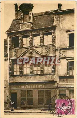 Ansichtskarte AK Dijon Cote d'Or Maison des Cariatides