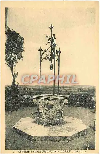 Cartes postales Chateau de Chaumont sur Loire Le puits