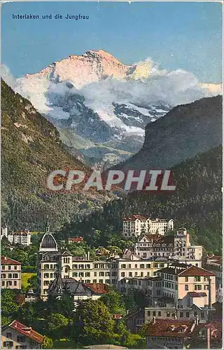 Cartes postales Interlaken und die Jungfrau
