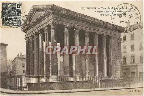 Cartes postales Vienne Temple d'Auguste et de Livie