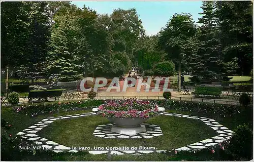 Cartes postales moderne Vittel Le Parc Une Corbeille de Fleurs