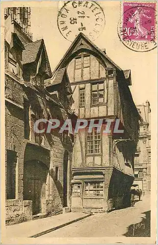 Ansichtskarte AK Rouen Seine Inferieure Vieilles Maisons rue Saint Romain