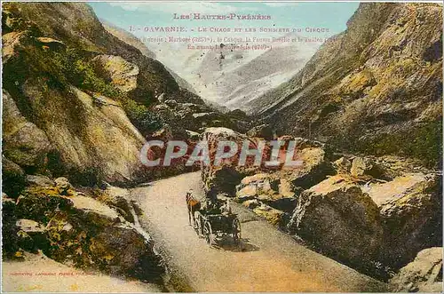 Cartes postales Gavarnie Le Chaos et les Sommets du Cirque