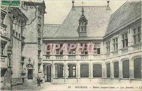 Cartes postales Bourges Palais Jacques Coeur Les Arcades