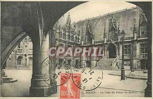 Cartes postales Rouen La Cour du Palais de Justice