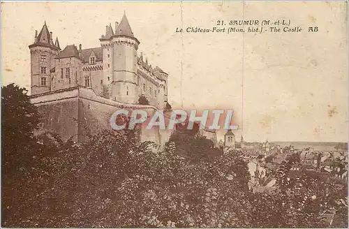 Cartes postales Saumur M et L Le Chateau Fort