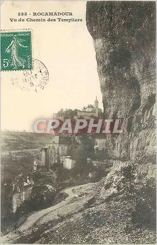 Cartes postales Rocamadour Vu du chemin des Templiers