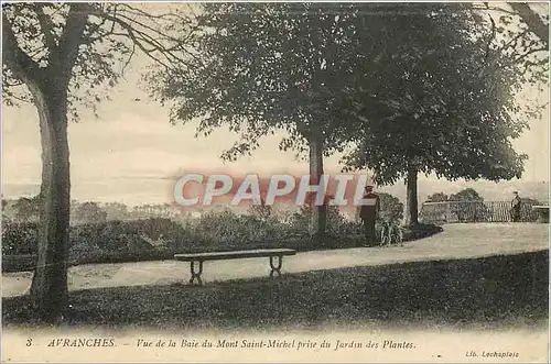 Ansichtskarte AK Avranches Vue de la Baie du Mont Saint Michel prise du Jardin des Plantes