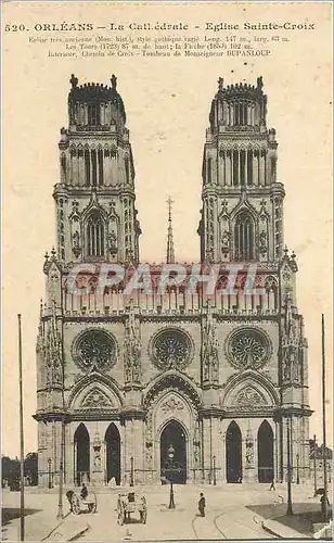 Cartes postales Orleans La Cathedrale Eglise Saint Croix