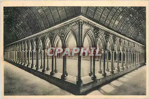 Cartes postales Abbaye du Mont Saint Michel Le Cloitre