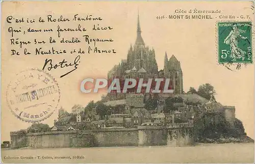 Cartes postales Mont St Michel Cote Est Botrel