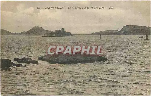 Cartes postales Marseille Le Chateu d'If et les Iles