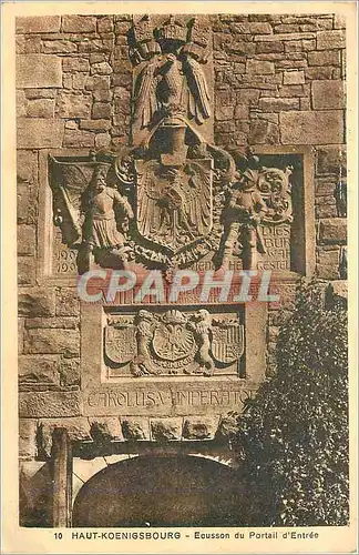 Cartes postales Haut Koenigsbourg Ecusson du Portail d'Entree