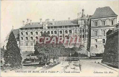Cartes postales Chateau de Blois Aile de Francois Facade exterieure