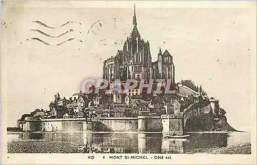 Ansichtskarte AK Mont St Michel Cote Est