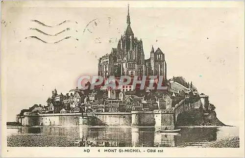 Cartes postales Mont St Michel Cote Est