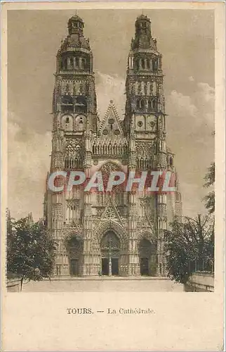 Cartes postales Tours La Cathedrale Publicite Reaumur Vetements Gobert-Martin Parie Rue St-Denis Rue Dussoubs