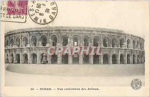 Ansichtskarte AK Nimes Vue exterieure des Arenes