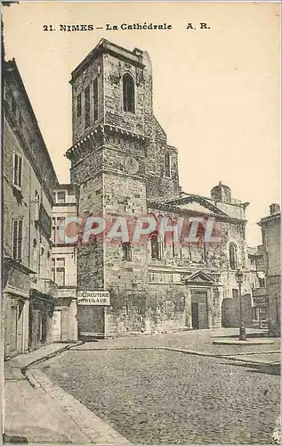 Cartes postales Nimes La Cathedrale