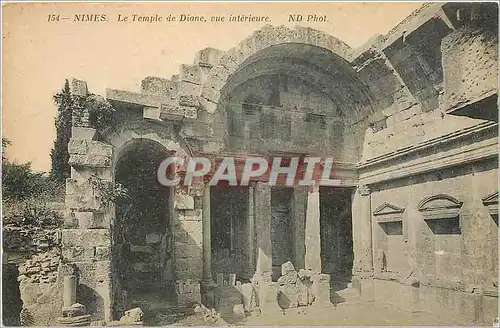 Cartes postales Nimes Le Tempete de Diane vue interieure