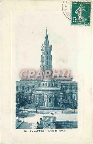 Cartes postales Toulouse Eglise St Sernin