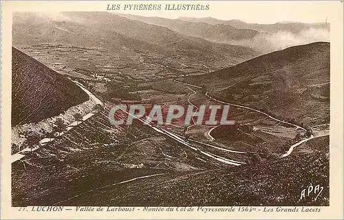 Cartes postales Luchon Vallee de Larboust Montee du Col de Peyresourde