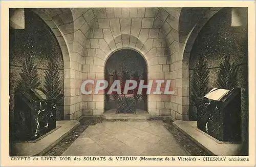 Cartes postales Crypte du Livre d'Or des Soldats de Verdun Monument de la Victoire