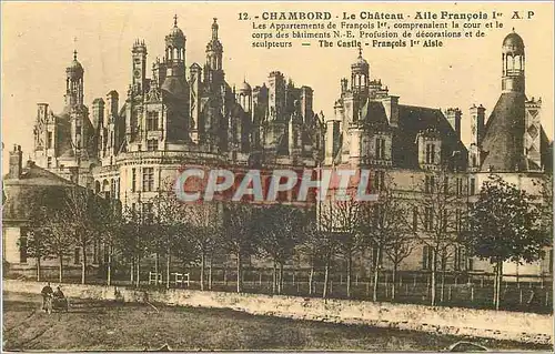 Cartes postales Chambord Le Chateau Aile Francois 1er
