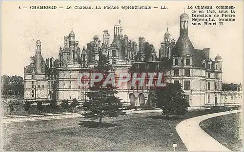 Ansichtskarte AK Chambord Le Chateau La Facade septentrionale Le Chateau