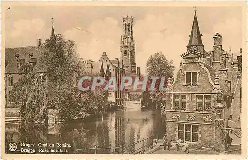 Cartes postales Bruges Quai du Rosaire