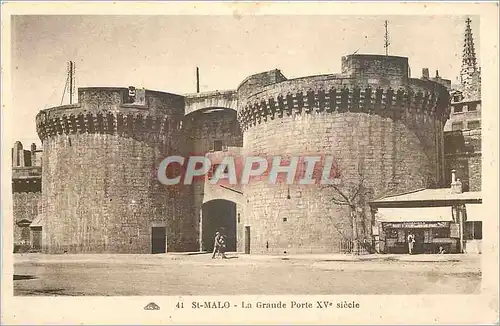 Ansichtskarte AK St Malo La Grande Porte