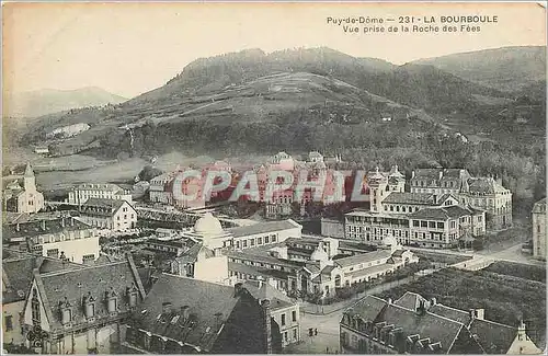 Ansichtskarte AK Puy de Dome La Bourboule Vue prise de la Roche des Fees