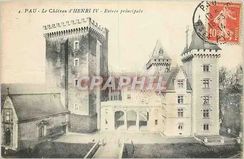 Ansichtskarte AK Pau Le Chateau d'Henri IV Entree principale