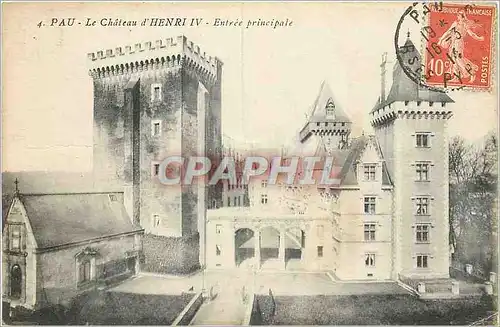 Cartes postales Pau Le Chateau d'Henri IV Entree principale