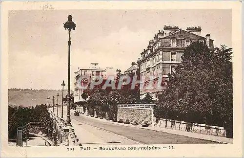 Cartes postales Pau Boulevard des Pyrenees