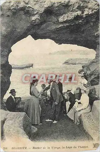 Cartes postales Biarritz Rocher de la Vierge la Loge du Theatre