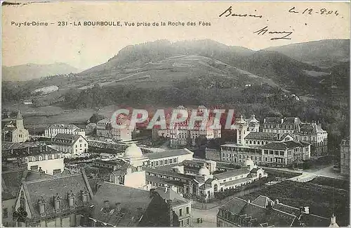 Ansichtskarte AK Puy de Dome La Bourboule Vue prise de la Roche des Fees