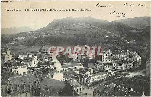 Cartes postales Puy de Dome La Bourboule Vue prise de la Roche des Fees