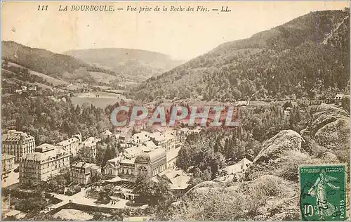 Cartes postales La Bourboule Vue prise de la Roche des Fees