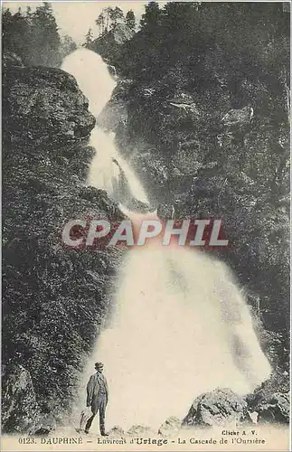 Ansichtskarte AK Dauphine Environs d'Uriage La Cascade de l'Oursiere