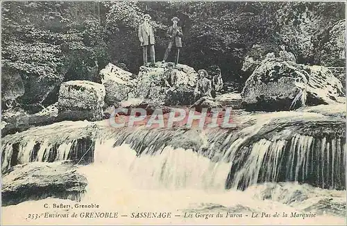 Ansichtskarte AK Environs de Grenoble Sassenage Les Gorges du Furon Le Pas de la Marquise