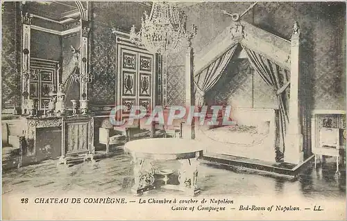 Ansichtskarte AK CH�TEAU DE COMPIEGNE - La Chambre � coucher de Napoleon