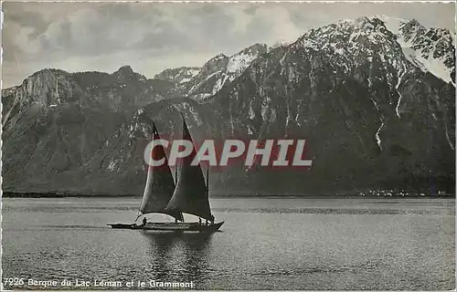 Ansichtskarte AK Barque du Lac L�man et le Grammont Bateau