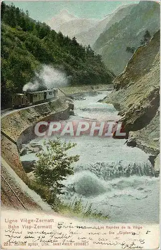 Cartes postales Ligne Vi�ge-Zermatt - Les Rapides de la Viege