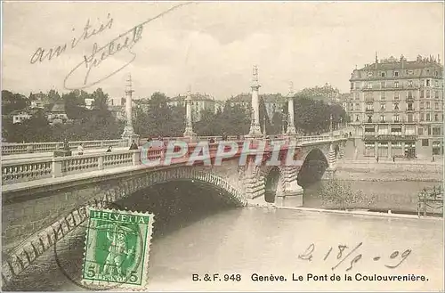 Ansichtskarte AK Gen�ve - Le Pont de la Coulouvreni�re