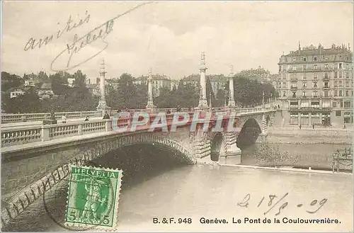 Cartes postales Gen�ve - Le Pont de la Coulouvreni�re