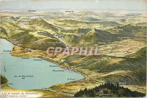 Cartes postales Lac et Canton de Neuchatel